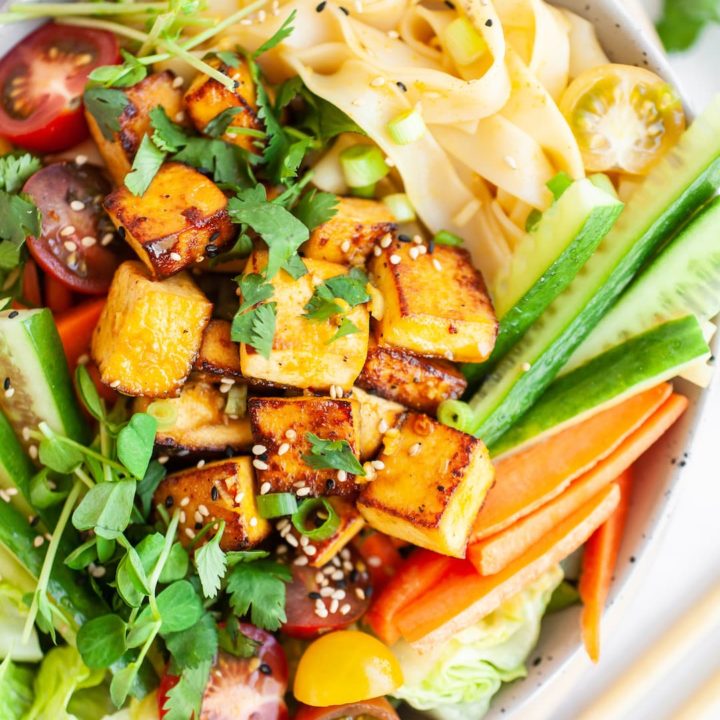 The Best Healthy Thai Salad with Lemongrass Dressing