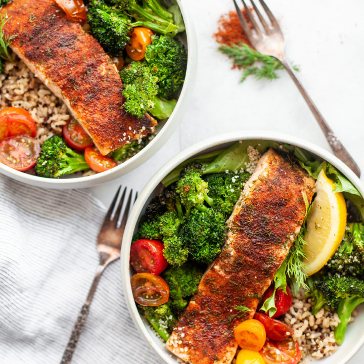 The Most Delicious 20-Minute Sweet Chili Rubbed Salmon Filets