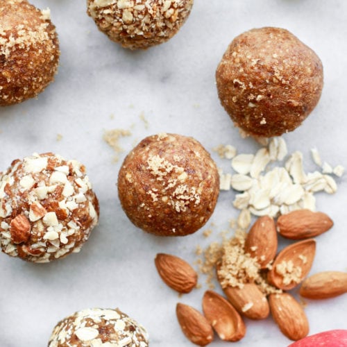 Easy and Healthy No Bake Apple Almond Butter Energy Bites