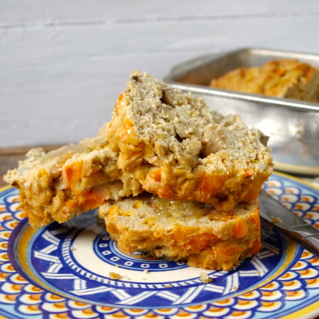 Gluten Free Apple & Cheddar Loaf via Nutritionist in the Kitch 