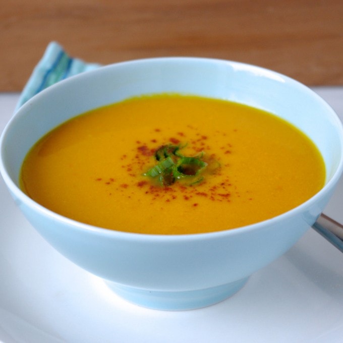 Blender Thai Pumpkin Soup (vegan & gluten free) & A Vitamix GIVEAWAY from Organic Eats Magazine! via Nutritionist in the Kitch 