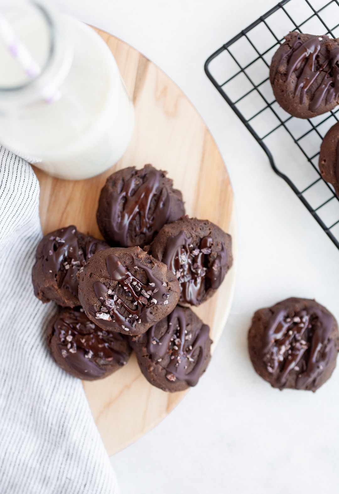 The Best Healthy Double Chocolate Cookies