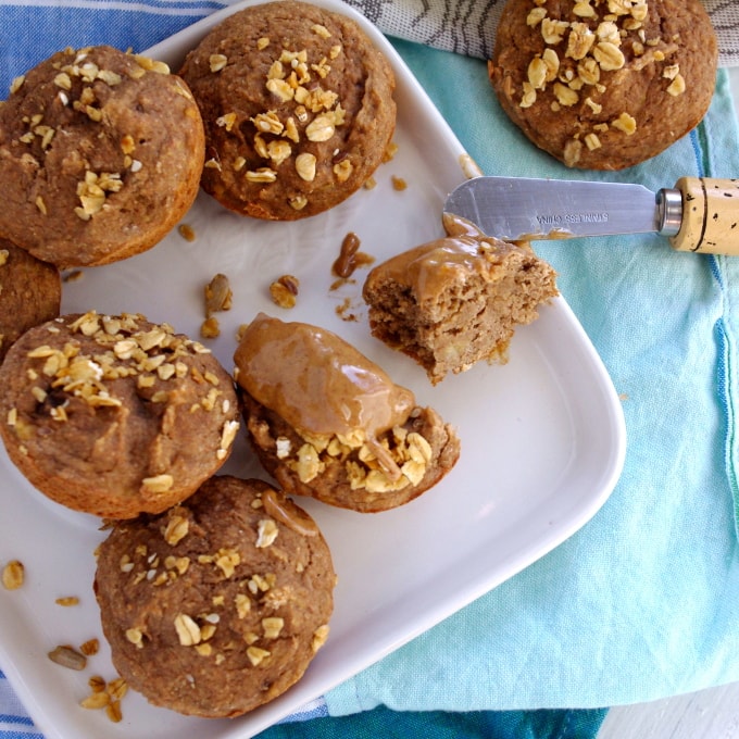 Vegan Protein Banana Muffins via Nutritionist in the Kitch