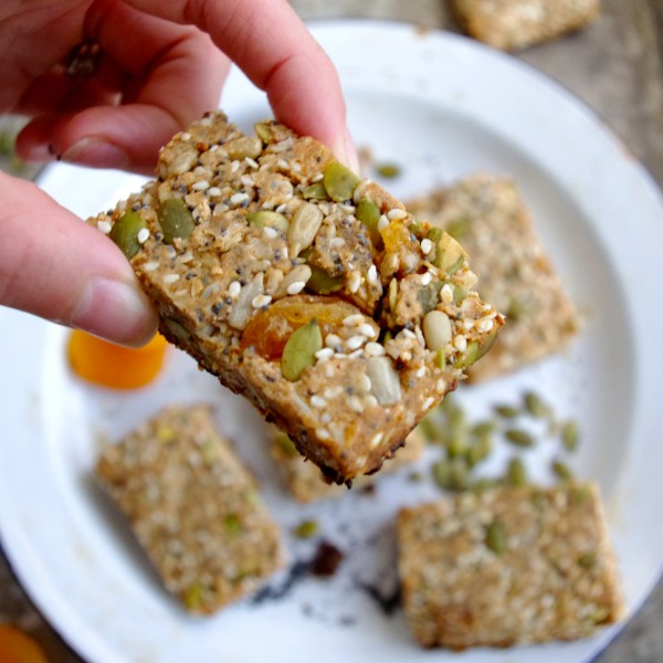 sweet + salty seed bars ... and time for a road trip! via Nutritionist in the Kitch 