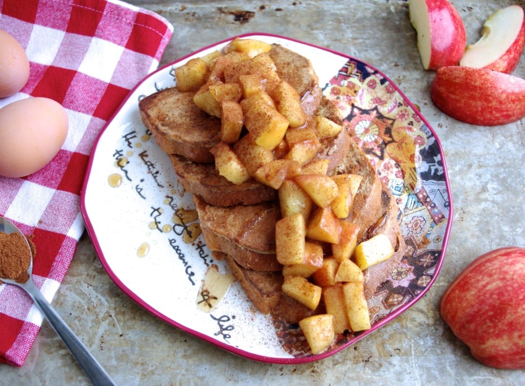 Revamped Cinnamon Apple Eggy Bread via Nutritionist in the Kitch 