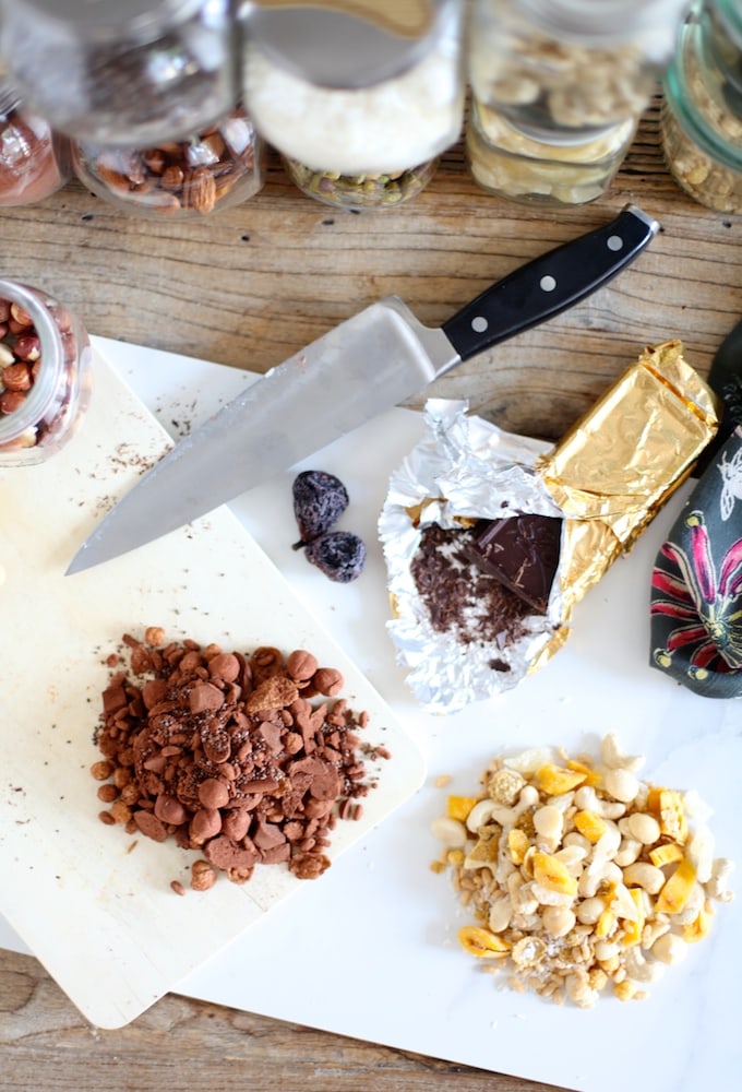 DIY Trail Mix // Hazelnut Chocolate and Tropical Crunch via Nutritionist in the Kitch 