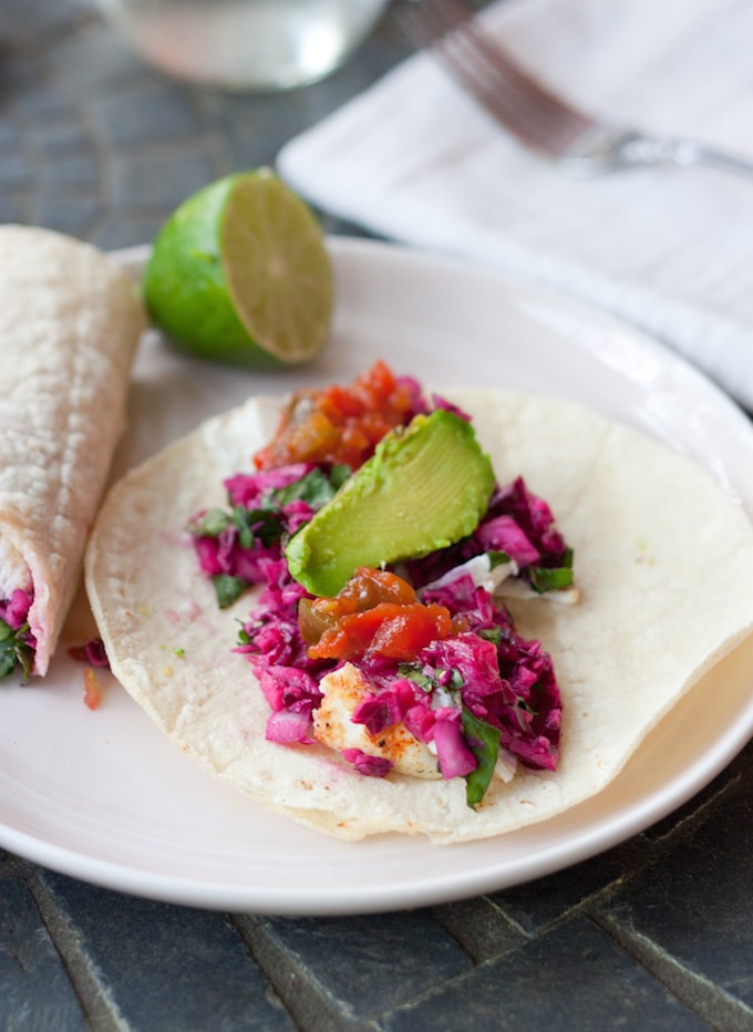 Clean Eating Grilled Fish Tacos via Eating Bird Food