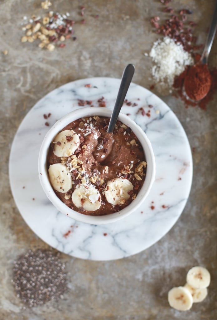 Rich Cocoa Chia Smoothie Bowl (dairy, gluten, grain free) via Nutritionist in the Kitch