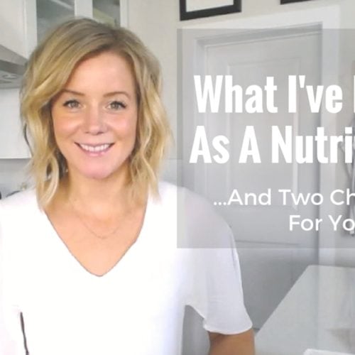 What I've Learnt As A Nutritionist via Nutritionist in the Kitch