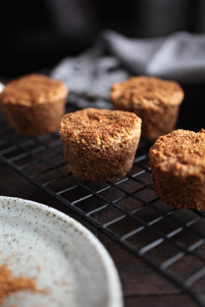 Grain-Free Mini Churro Muffins via Nutritionist in the Kitch (Dairy Free)