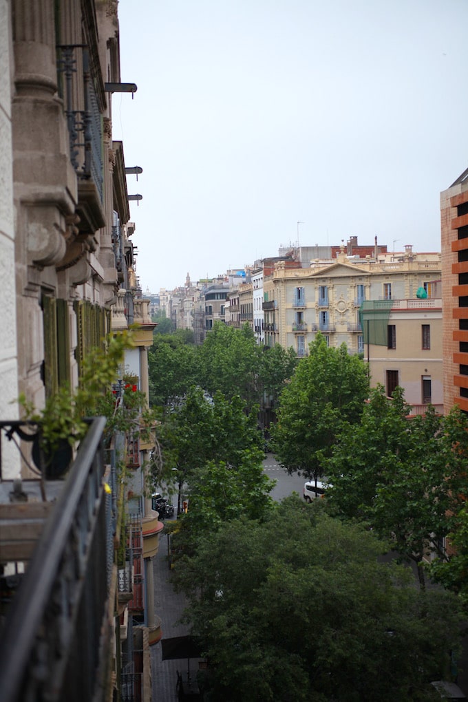 NITK's Healthy Barcelona City Guide - The view from our apartment