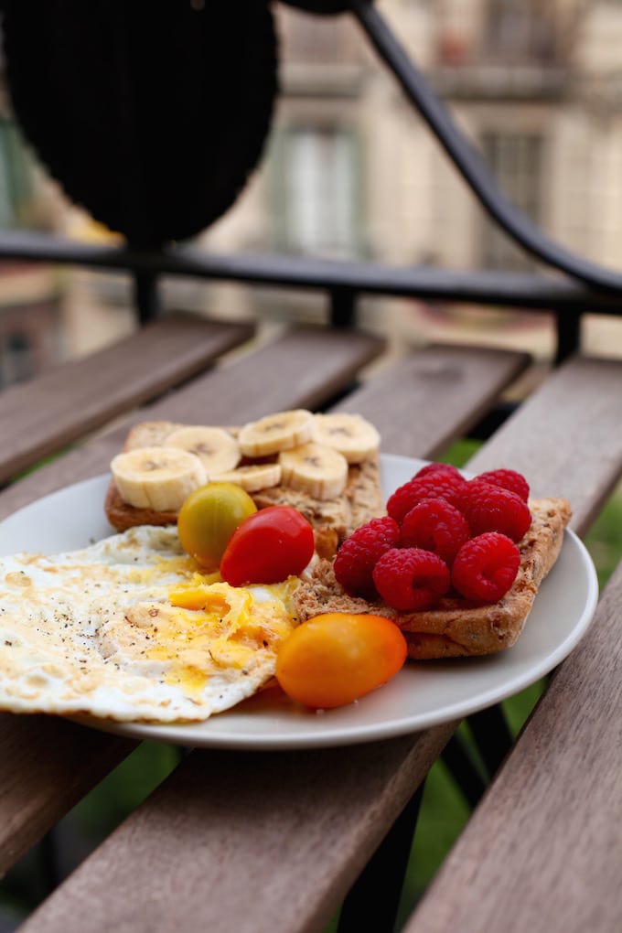 NITK's Healthy Barcelona City Guide - Breakfast made in our apartment