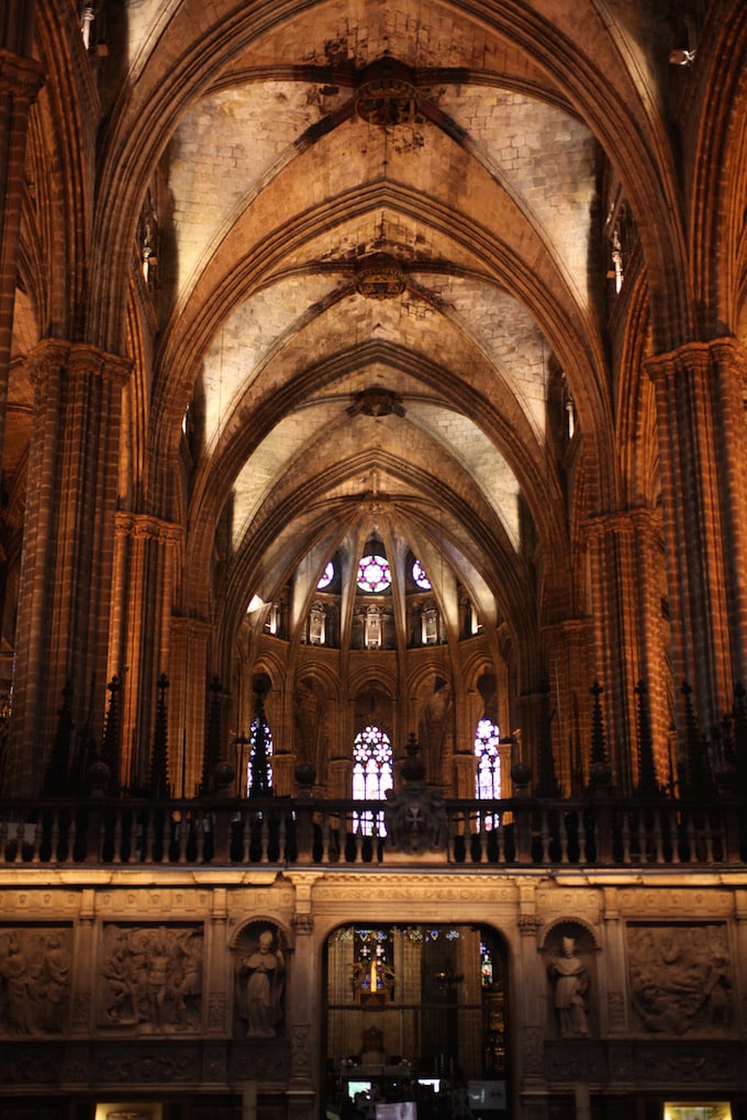NITK's Healthy Barcelona City Guide - Beautiful Cathedral Interior