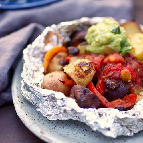 Tex-Mex Potato Grill Packets via Nutritionist in the Kitch