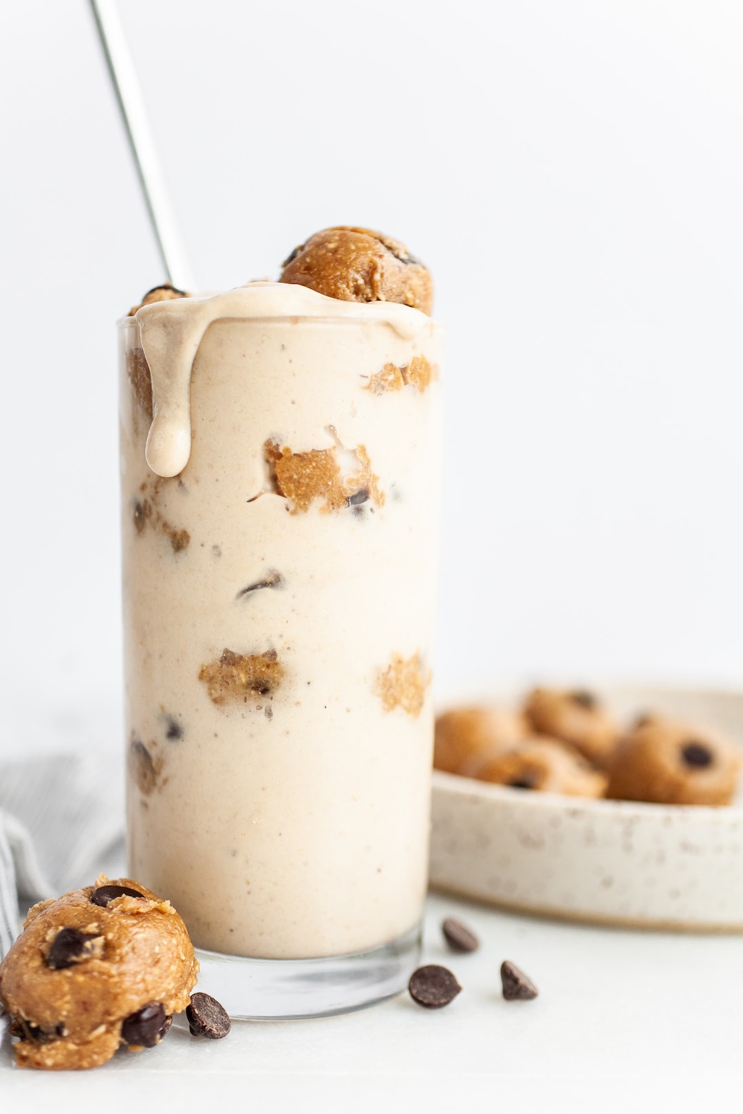 The Ultimate Healthy Cookie Dough Blizzard Recipe (gluten free, protein packed!)