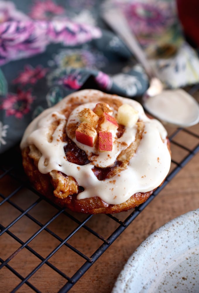 5-Minute Valentine's Apple Cinnamon Rolls (gluten, dairy, and egg free) via Nutritionist in the Kitch