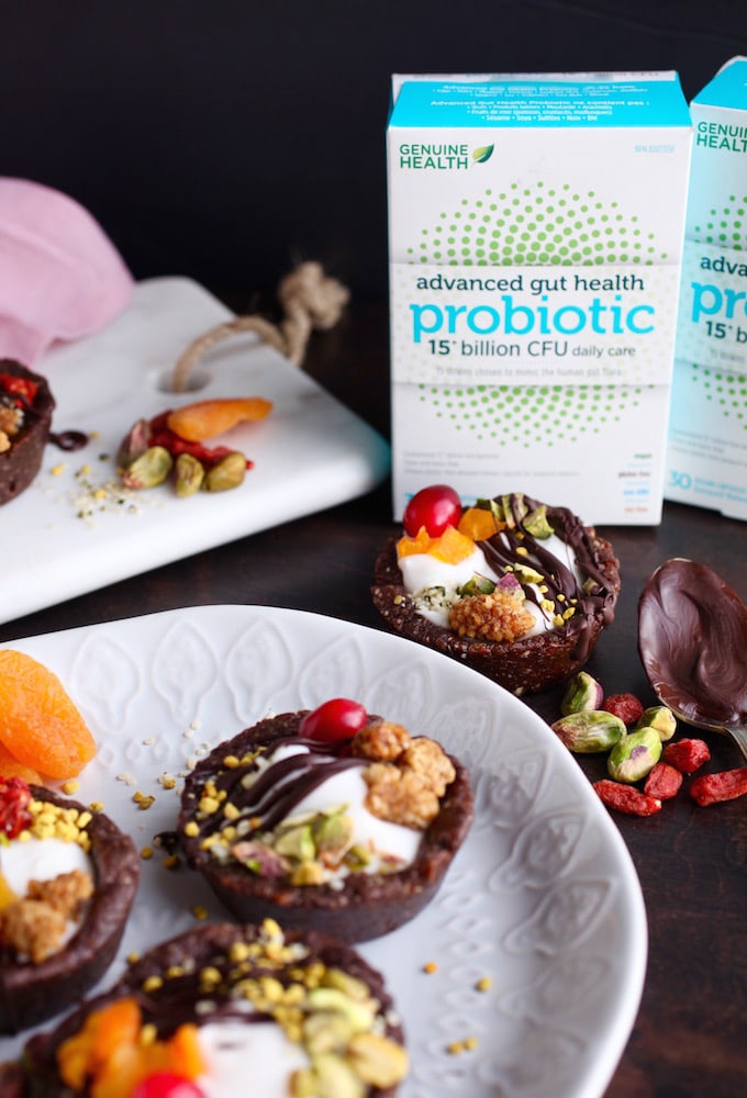 Coconut Yogurt Superfood Tarts & Let's Talk Probiotics via Nutritionist in the Kitch