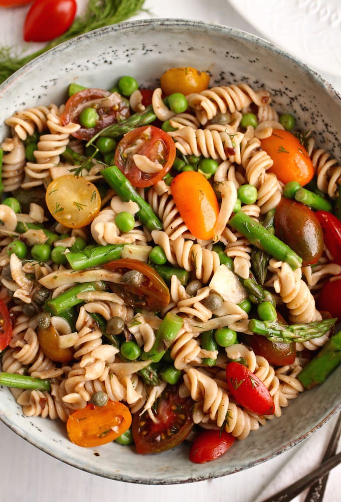 Simple Spring Pasta Salad // Gluten & Diary Free via Nutrition in the Kitch