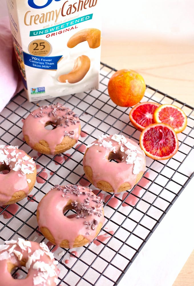 Baked Donuts with Strawberry Blood Orange Glaze // Gluten & Dairy Free via Nutrition in the Kitch