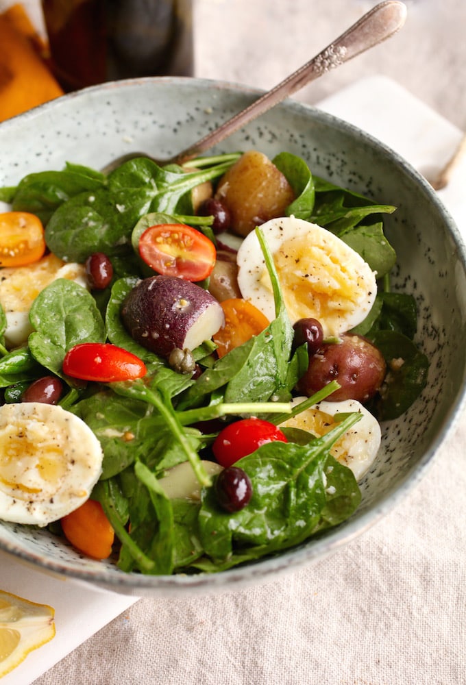 Healthy Niçoise Salad Jars via Nutrition in the Kitch