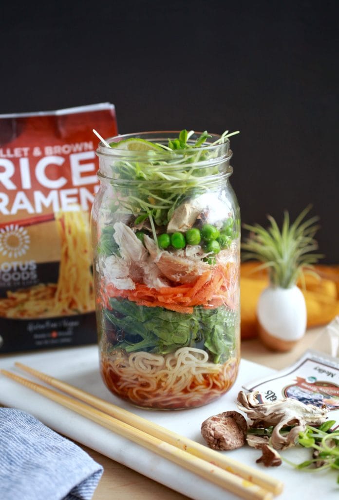 3 Fast & Healthy On-The-Go Lunch Recipes For Fall - Ramen Noodle Soup Jar