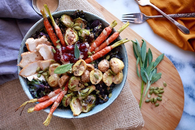 Thanksgiving Abundance Bowl via Nutrition in the Kitch