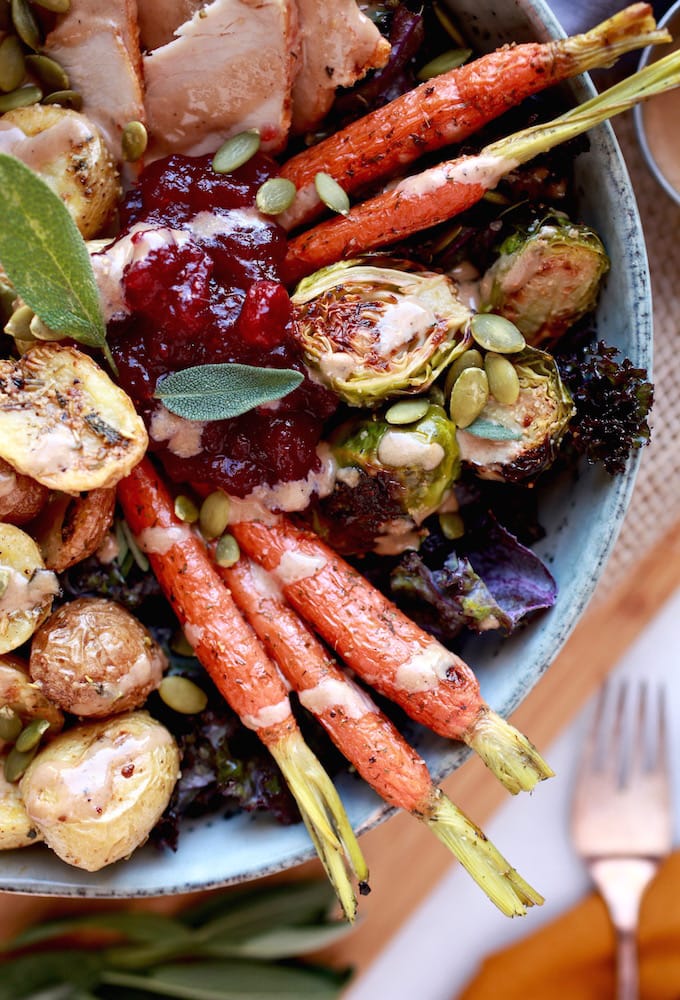 Thanksgiving Abundance Bowl via Nutrition in the Kitch