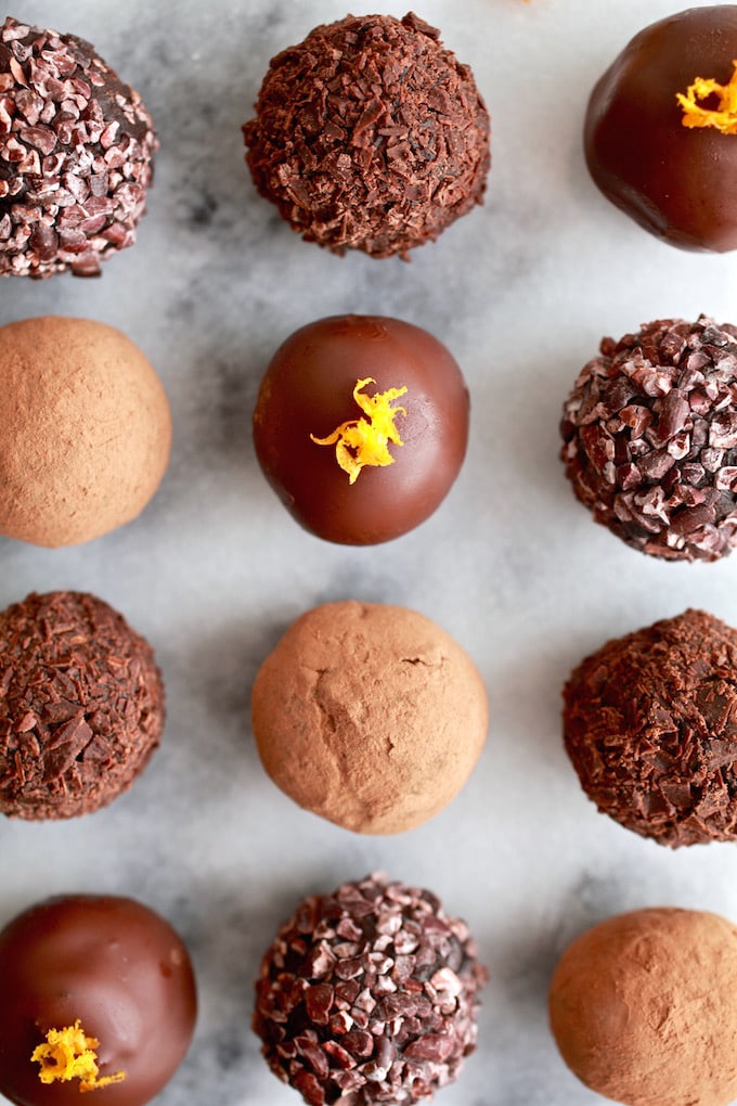Superfood Chocolate Orange Ginger Truffles via Nutrition in the Kitch