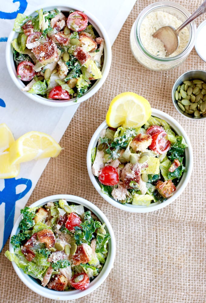Healthy caesar salad recipe with chicken