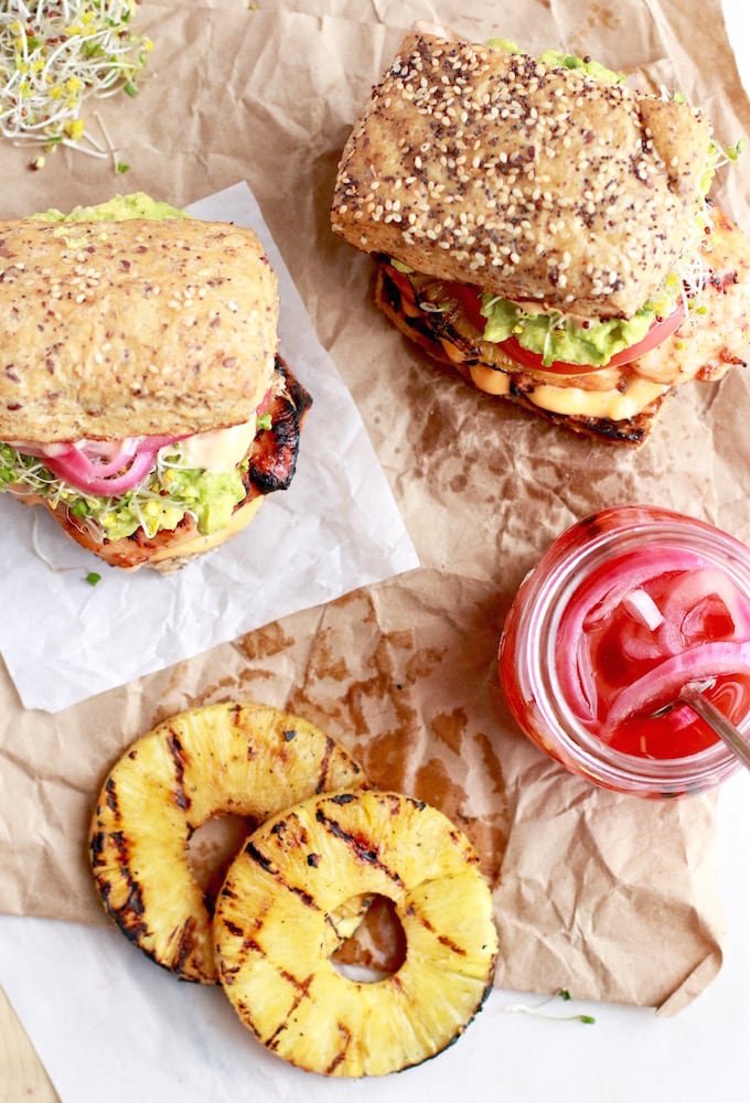 Aloha Chicken Burgers - www.nutritioninthekitch.com - #chickenburger #hawaiianburger #healthyburger #burger #healthyfood #healthyrecipes #nutritioninthekitch #glutenfree #dairyfree