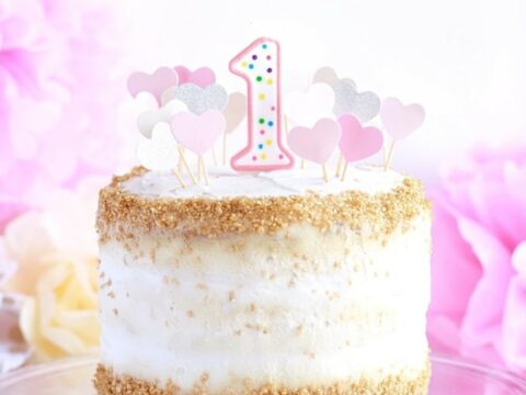 Happy Birthday Candle Number 1 2 1st 2nd First Second Birthday Party Cake Decor 