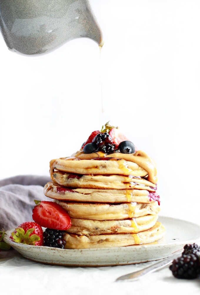 Bumbleberry Paleo Protein Pancakes 