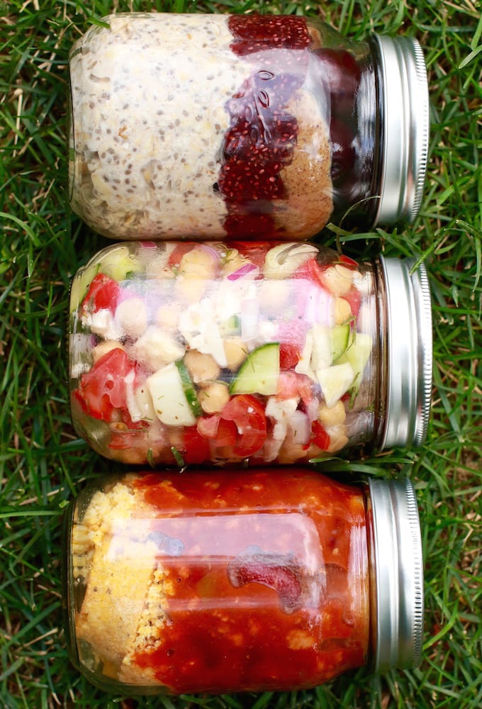 3 Healthy Mason Jar Meals (Perfect for Camping!)