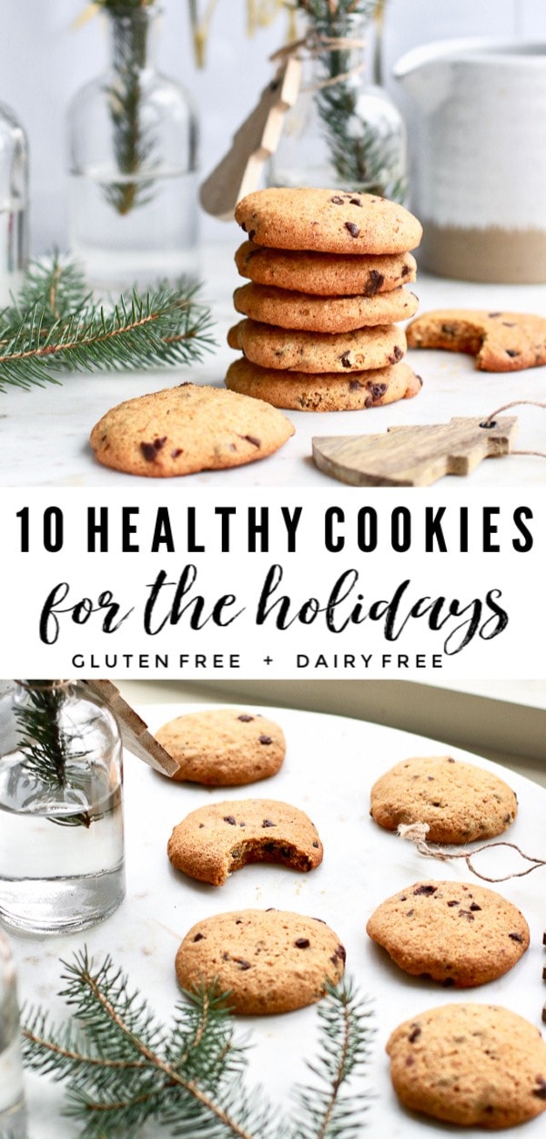 These 10 healthy cookie recipes are a must make for the Christmas season. Holiday treats are in high supply this time of year so why not bake up some healthy, delicious, gluten free, vegan, paleo, or dairy free options to share with your loved ones!