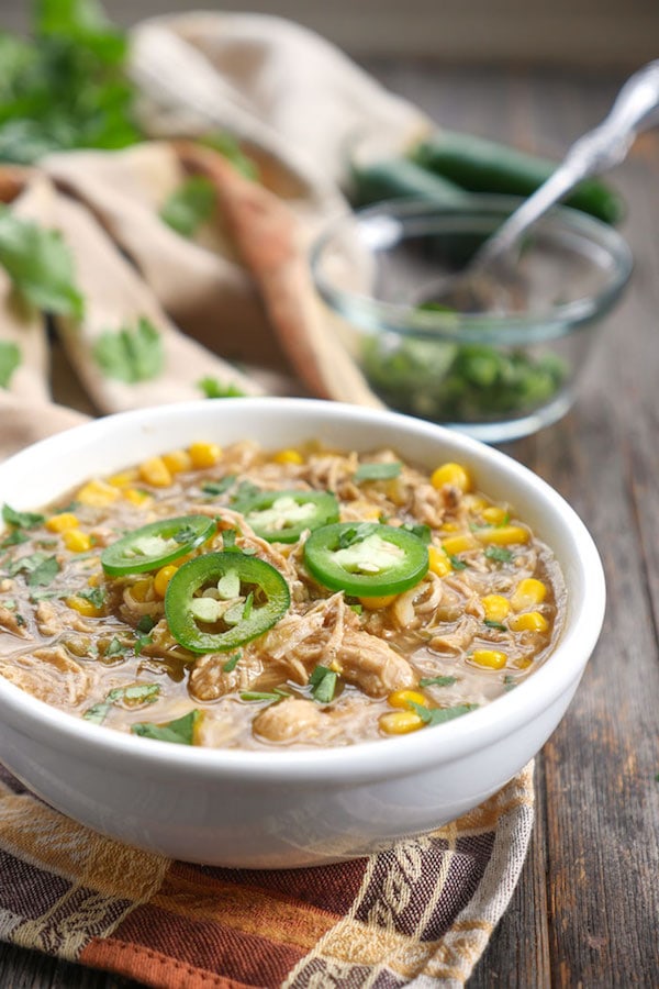 10 Easy and Healthy Crockpot Recipes | White Chicken Chili