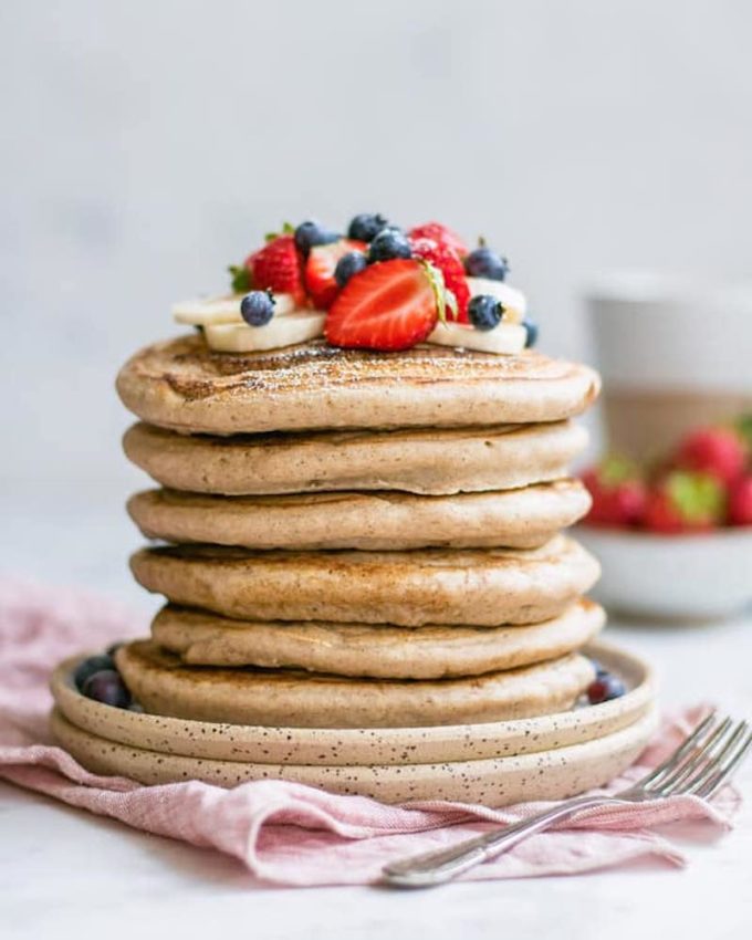 10 Healthy Buckwheat Pancake Recipes To Drool Over // Vanilla Buckwheat Pancakes from Choosing Chia
