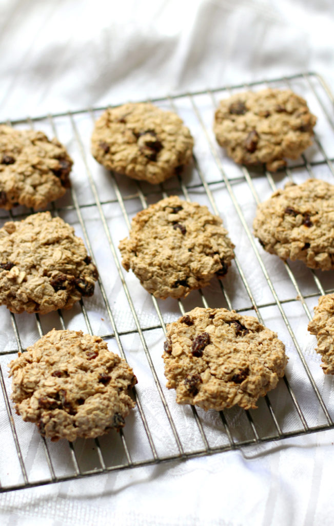 9 Surprisingly Healthy Gluten Free Oatmeal Raisin Cookies // Chewy Gluten Free Oatmeal Raisin Cookies via Strength and Sunshine