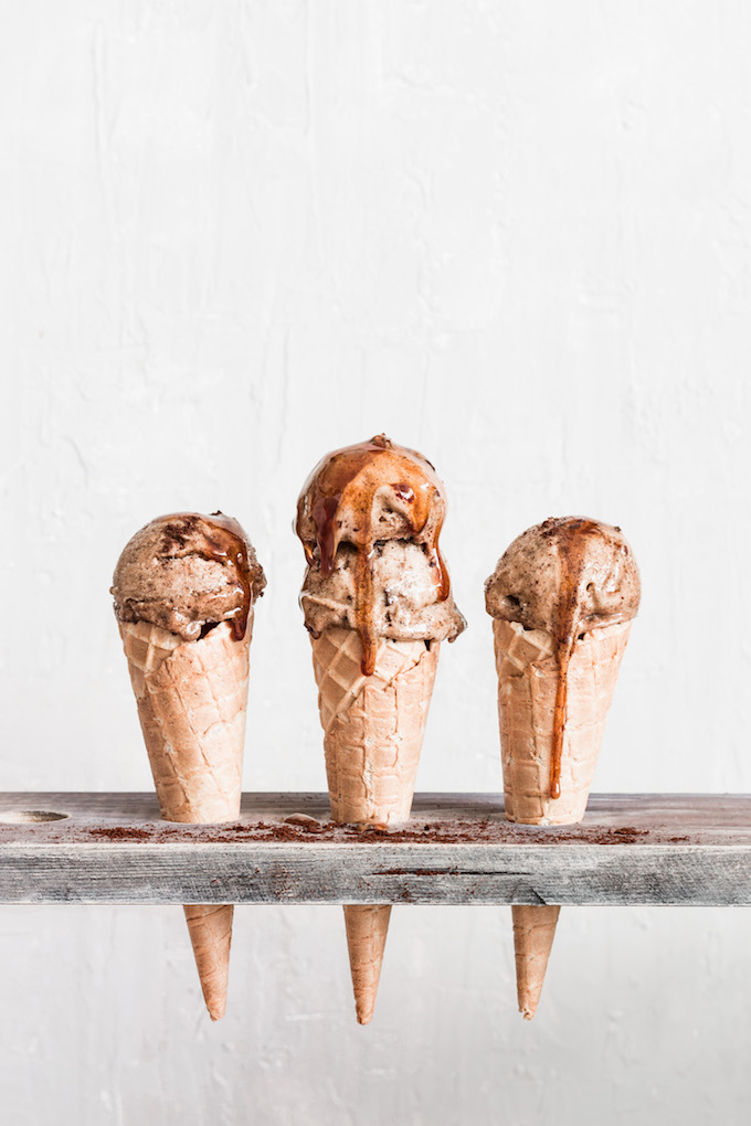 12 Homemade Dairy Free Ice Cream Recipes for Summer // Coffee Mocha Nice Cream from Healthy Little Cravings