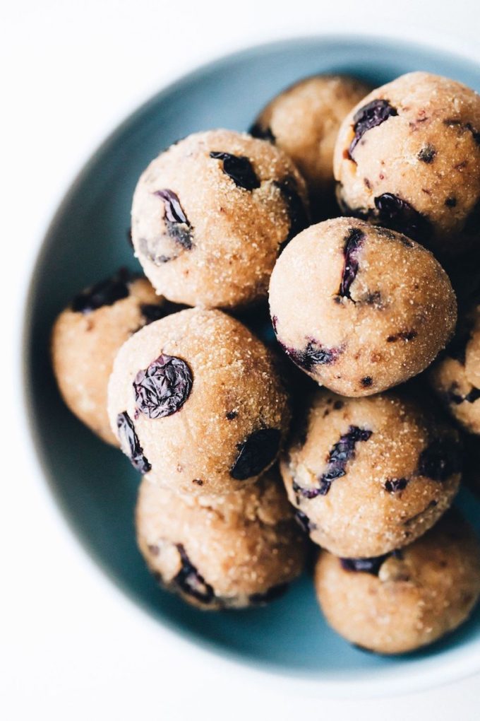 22 Make-Ahead Healthy Camping Recipes - Blueberry Muffin Bites from Feasting On Fruit