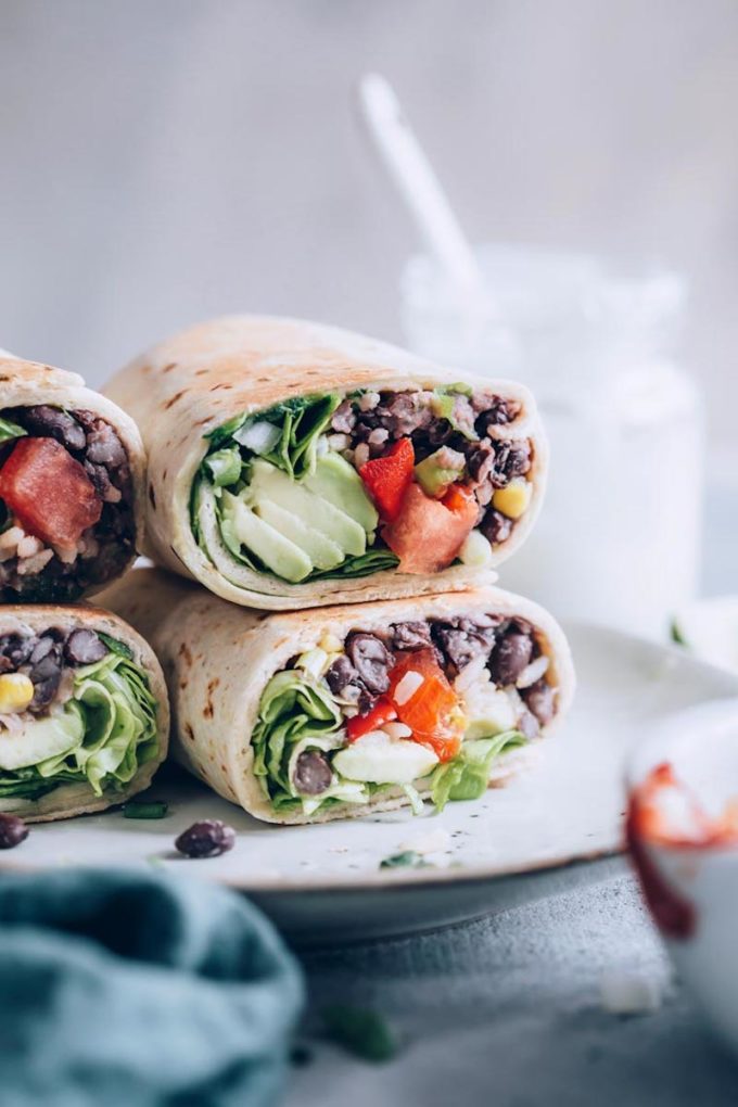 22 Make-Ahead Healthy Camping Recipes - Vegan Bean Burritos from Nutriciously