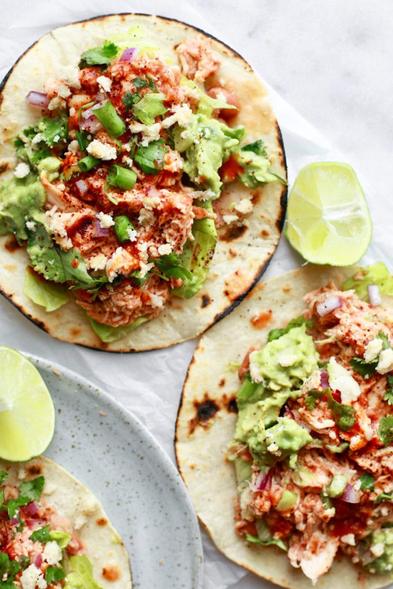 12 Healthy 20-Minute (or less!) Dinner Recipes - Healthy Chicken Tinga Tacos