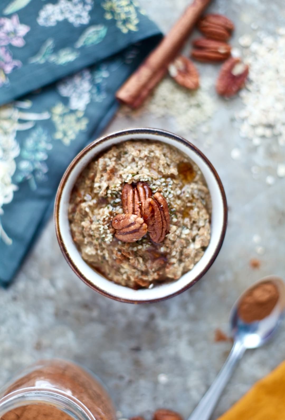 10 Terrific & Simple Healthy Fall Recipes - Maple Pecan Oatmeal