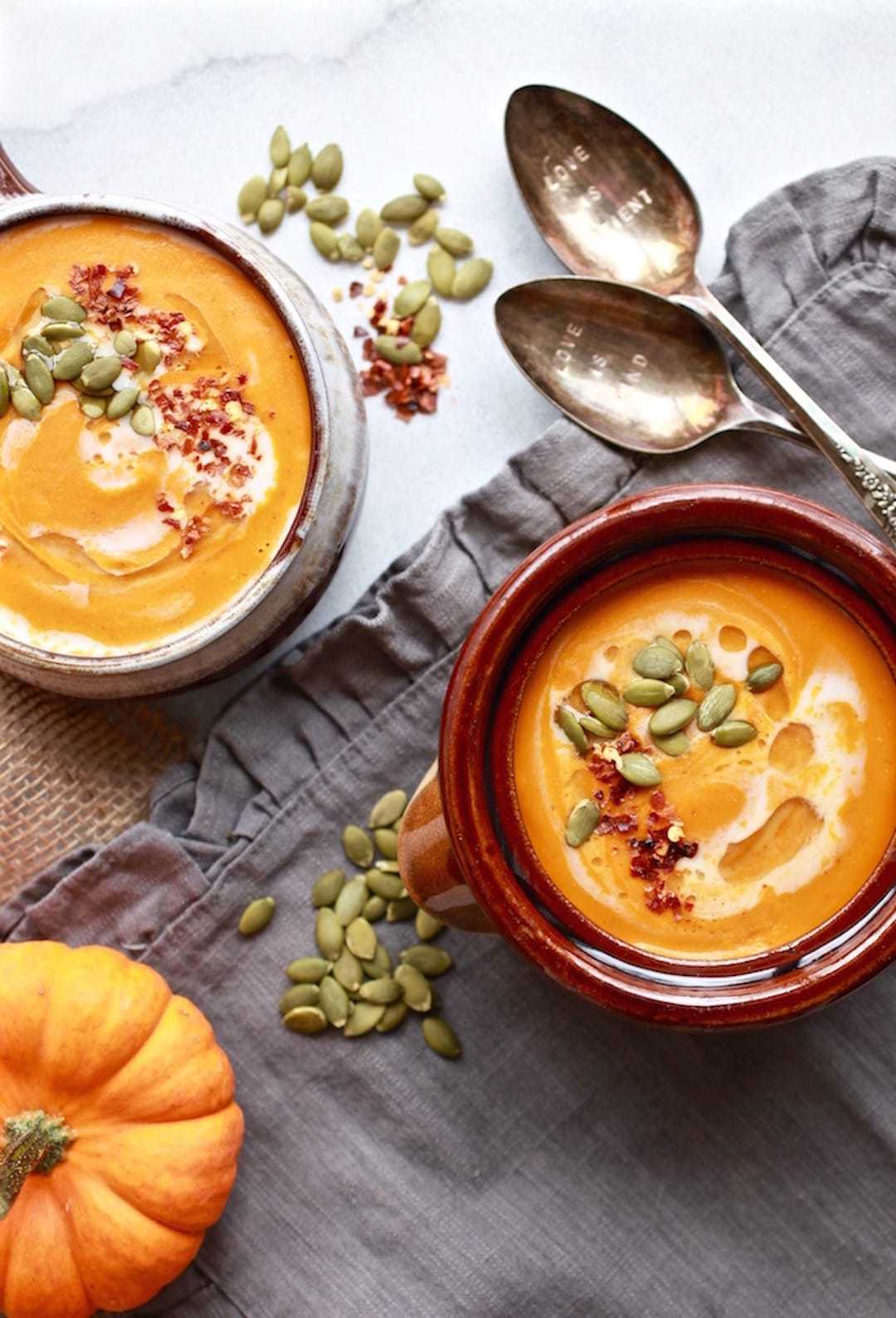 10 Terrific & Simple Healthy Fall Recipes - Thai Blender Pumpkin Soup