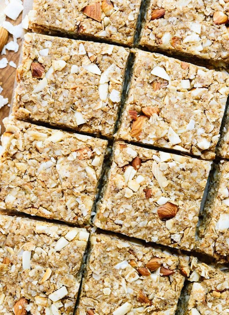 10 Must-Make Healthy Homemade Granola Bars - Almond Coconut Granola Bars from Cookie + Kate