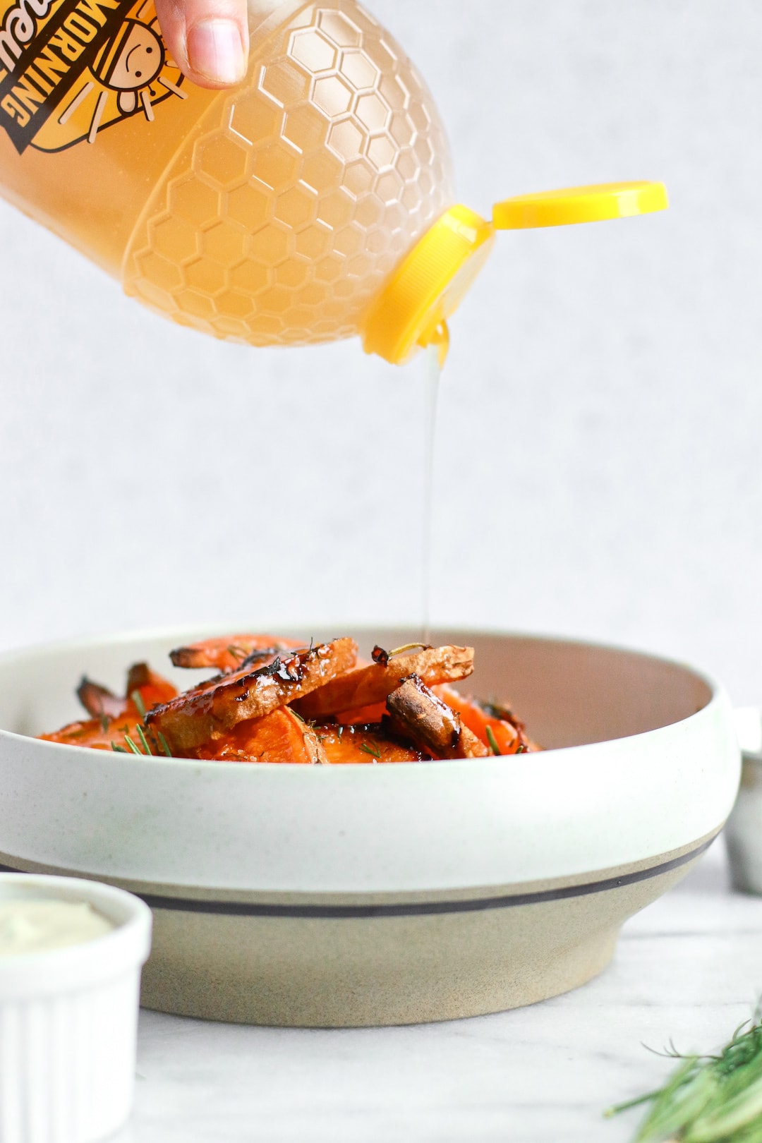 Dairy Free Honey-Roasted Sweet Potato Wedges