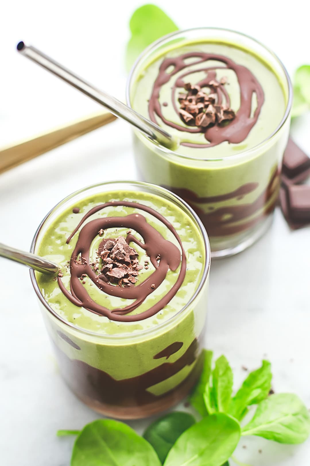 8 Self-Care Ideas For The Holiday Season - Mint Chocolate Green Smoothie