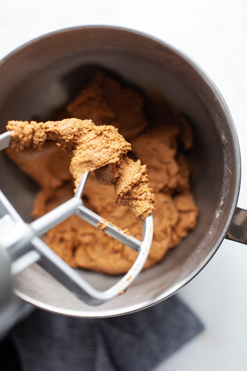 Making healthy ginger molasses cookies