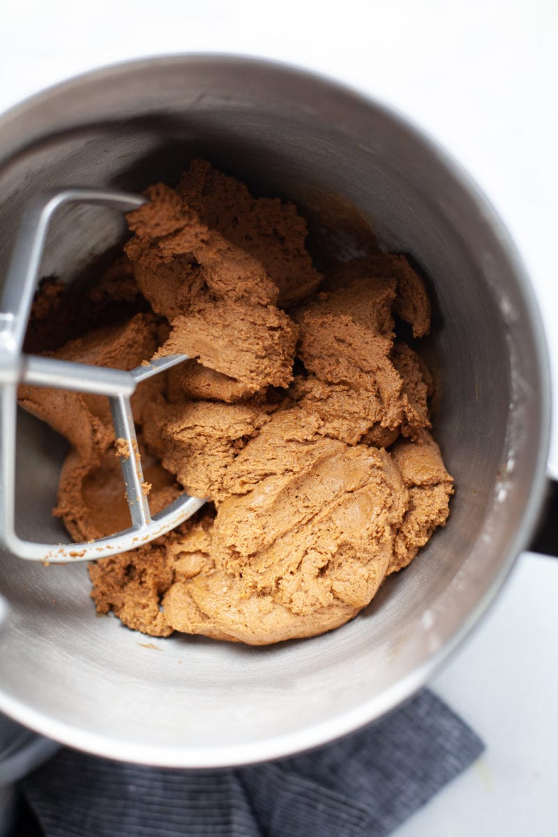 Making healthy ginger molasses cookies