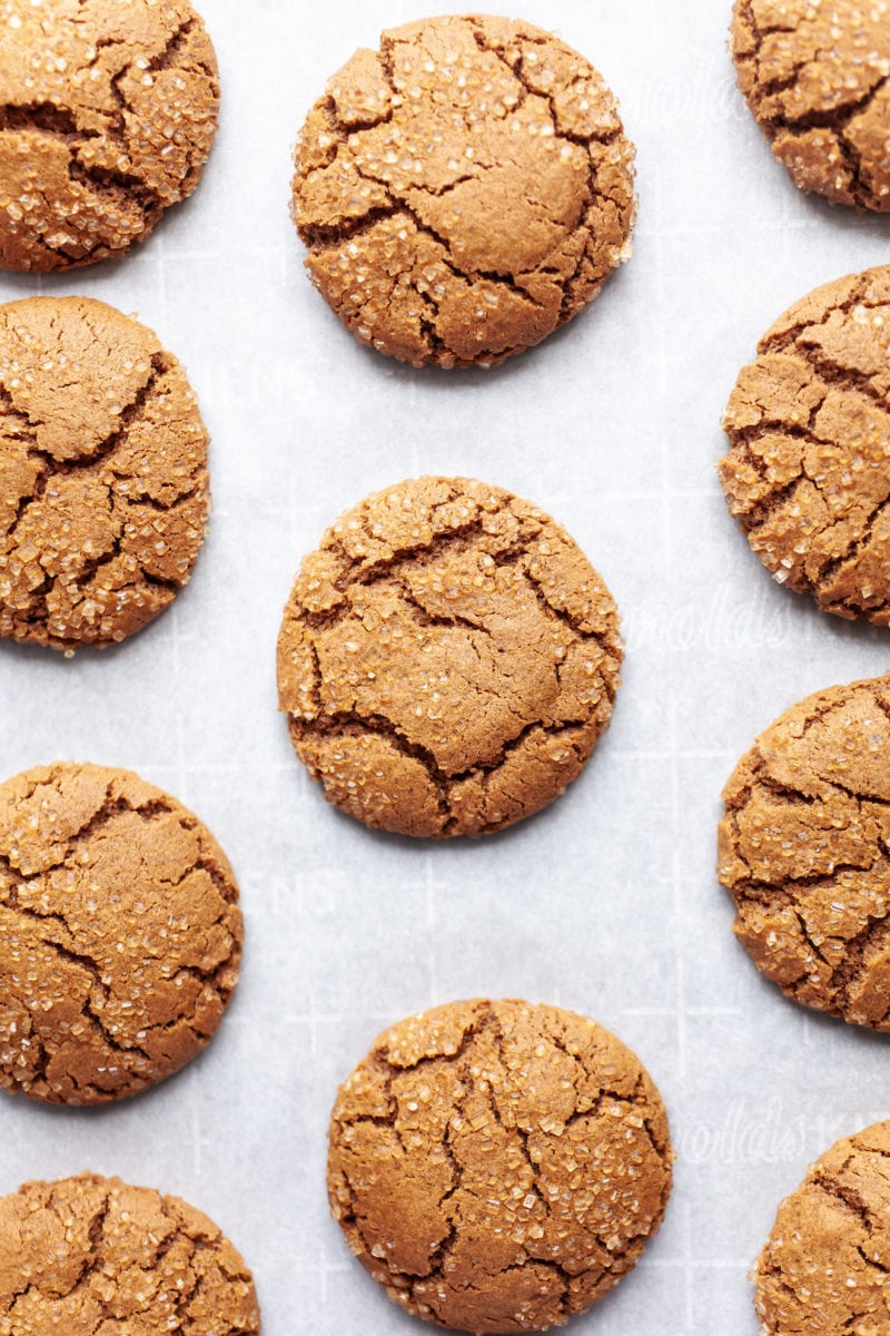 Healthier Chewy Ginger Molasses Cookies