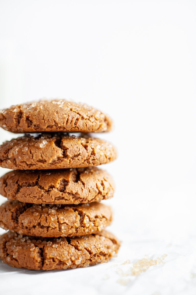 Healthier Old Fashioned Chewy Ginger Molasses Cookies Recipe
